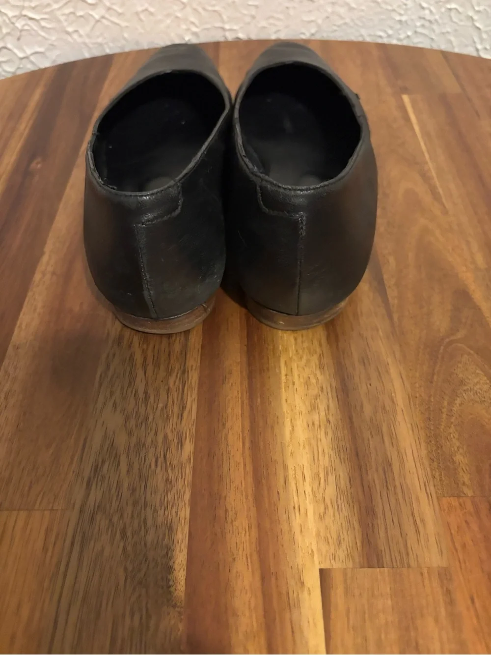 COS Black Leather Pointed Ballet Flats - Picture 10 of 15